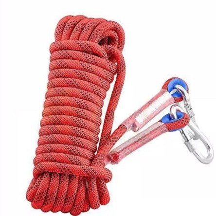 Red Polyester (for home use) Without Wire Core Heavy Duty Adjustable Clothesline Set (2 Pack) - 15m Steel V888-ELOSUNG24708