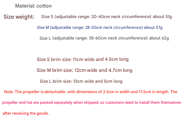 S Red Pet Baseball Cap with Spinning Propeller - Colorful Fun Design - See Details for Sizing V888-ELOSUNG24724