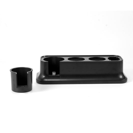 Black Espresso Coffee Tamping Station - Barista Tool Organizer for 51/53/58mm Portafilter, Tamper & V888-ELOSUNG24731