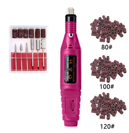 Regular Set With 50*3 Sanding Ring Portable Electric Nail Drill Kit - USB Manicure Pedicure Polishing & V888-ELOSUNG24735