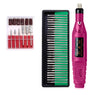 Regular Set Act As Go-between Portable Electric Nail Drill Kit - USB Manicure Pedicure Polishing & Shaping V888-ELOSUNG24736