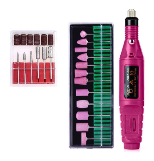 Regular Set With Ceramic Grinding Needle Portable Electric Nail Drill Kit - USB Manicure Pedicure Polishing & V888-ELOSUNG24737