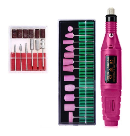 Regular Set With Ceramic Grinding Needle Portable Electric Nail Drill Kit - USB Manicure Pedicure Polishing & V888-ELOSUNG24737