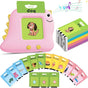 Little Pink Dinosaur [112 cards] Bilingual Early Learning Flash Card Reader - Interactive Audio Toy for V888-ELOSUNG24757