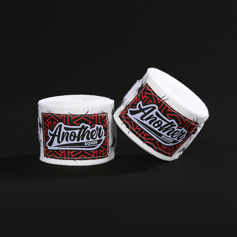White Spider Pro Grade 5m Boxing Hand Wraps - Printed Elastic Bandages for Training & Combat Sports (1 Pair) V888-ELOSUNG24766