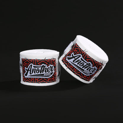 White Spider Pro Grade 5m Boxing Hand Wraps - Printed Elastic Bandages for Training & Combat Sports (1 Pair) V888-ELOSUNG24766