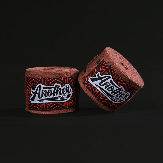 Brown Spider Pro Grade 5m Boxing Hand Wraps - Printed Elastic Bandages for Training & Combat Sports (1 Pair) V888-ELOSUNG24771