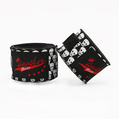 Small Black Head Pro Grade 5m Boxing Hand Wraps - Printed Elastic Bandages for Training & Combat Sports (1 V888-ELOSUNG24772