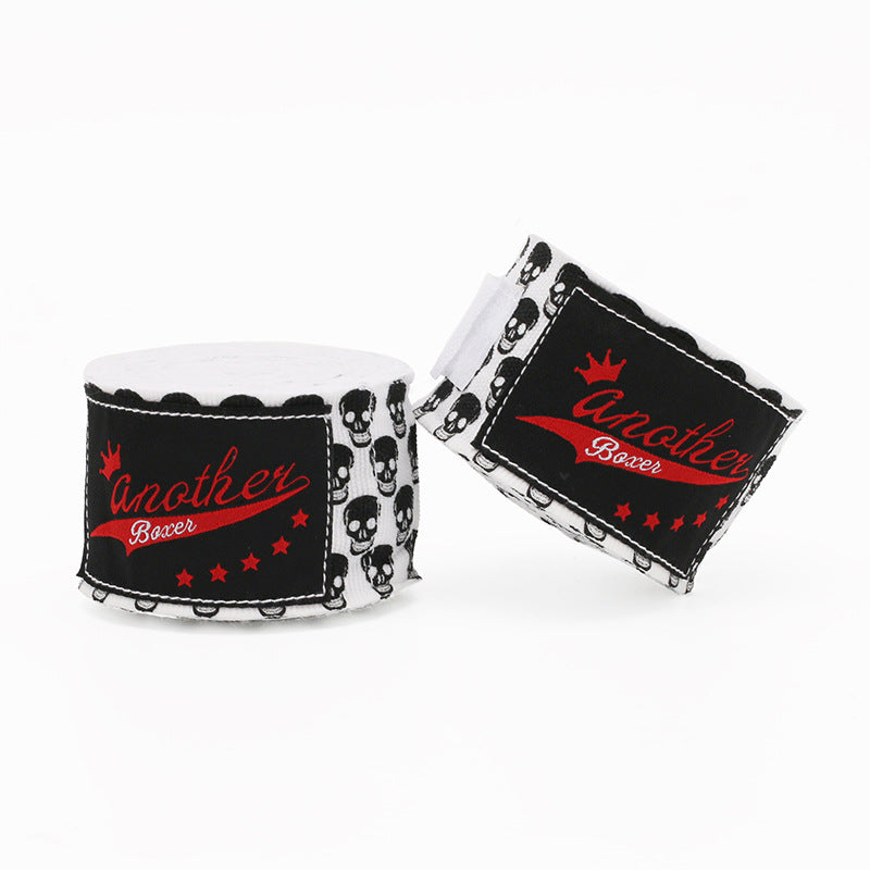 Small White Head Pro Grade 5m Boxing Hand Wraps - Printed Elastic Bandages for Training & Combat Sports (1 V888-ELOSUNG24773