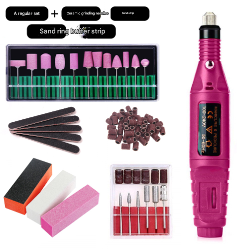 Ceramics (7-in-1) Electric Nail Drill Kit - USB Manicure Pedicure Polishing & Shaping Tool Set V888-ELOSUNG24776