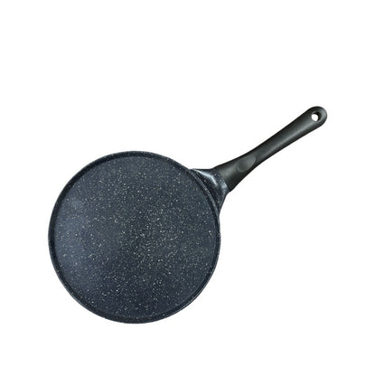 Large Black Flat + Black Handle (Gas Model) Non-Stick Pancake Pan - 7-Hole Fun Shapes Breakfast Griddle (27cm) V888-ELOSUNG24790