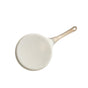 Beige Large Flat + Wood Grain Handle (Gas Model) Non-Stick Pancake Pan - 7-Hole Fun Shapes Breakfast Griddle V888-ELOSUNG24791