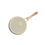 Beige Steak + Wood Grain Handle (Gas Model) Non-Stick Pancake Pan - 7-Hole Fun Shapes Breakfast Griddle (27cm) V888-ELOSUNG24793