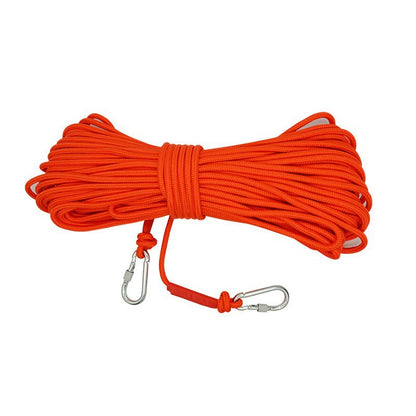 Orange With Wire Core Heavy Duty Adjustable Clothesline Set (4 Pack) - 15m Steel Wire Core Nylon Rope with V888-ELOSUNG24798