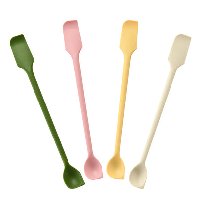 12-Piece Double-Ended Silicone Spatula & Jar Scraper Set - 4 Colors (Yellow, Green, Pink, White) V888-ELOSUNG24820