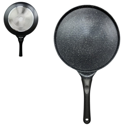 Large Black Plane Versatile Non-Stick Frying Pan (27cm) - Induction Ready Skillet for Everyday Cooking V888-ELOSUNG24829