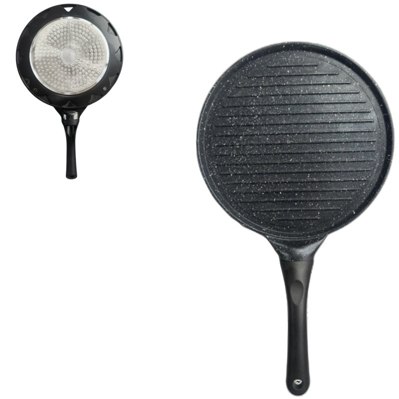 Black Steak Versatile Non-Stick Frying Pan (27cm) - Induction Ready Skillet for Everyday Cooking V888-ELOSUNG24830