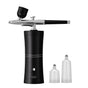 Black Portable Oxygen Infusion Airbrush - Facial Mist Sprayer for Hydration & Skincare V888-ELOSUNG24832