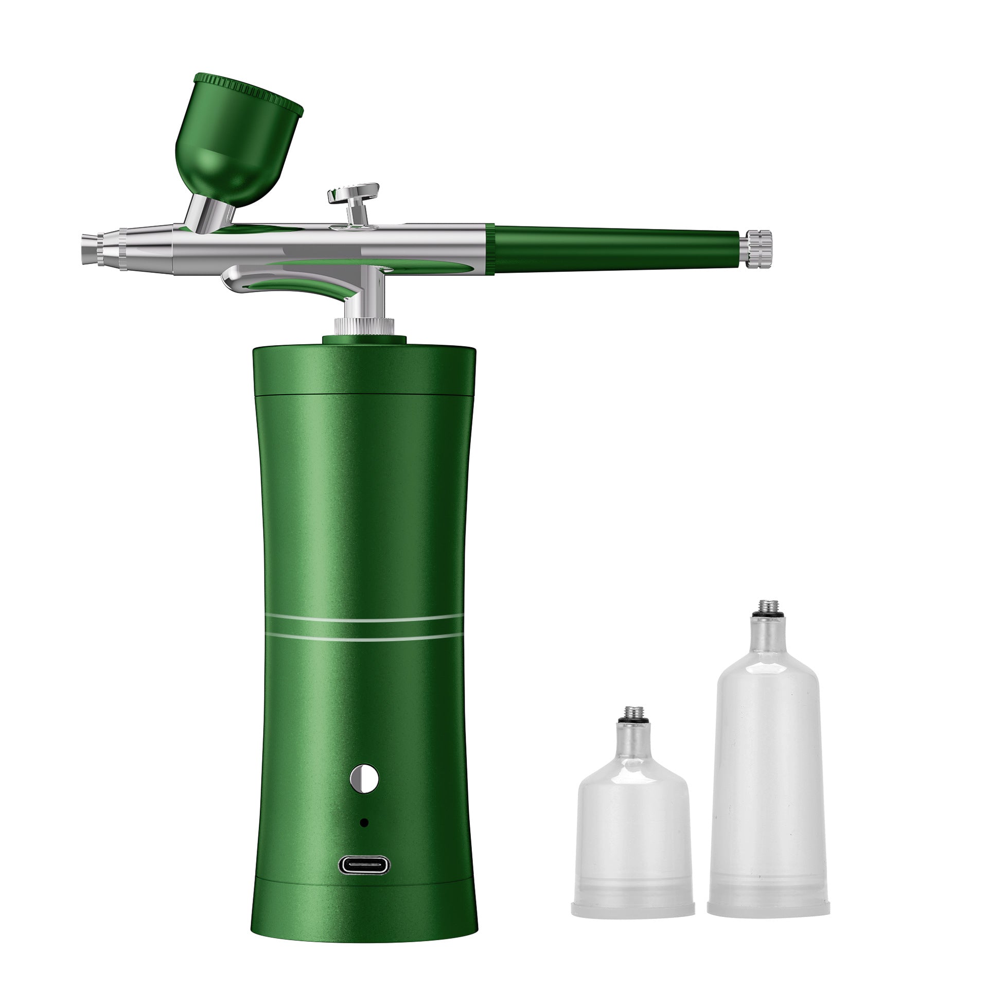 Green Portable Oxygen Infusion Airbrush - Facial Mist Sprayer for Hydration & Skincare V888-ELOSUNG24834