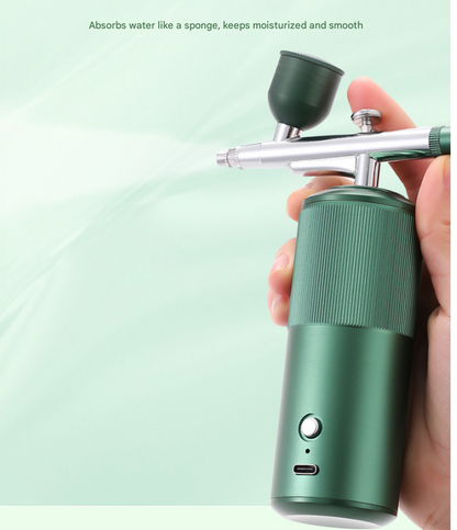Red Portable Oxygen Infusion Airbrush - Facial Mist Sprayer for Hydration & Skincare V888-ELOSUNG24835