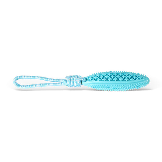 Blue Star Long Olive Durable Cotton Rope Dog Toy Set (2-Pack) - Chew, Tug & Treat Dispensing Ball for Dental V888-ELOSUNG24838