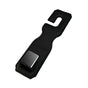 Black Premium PU Leather Car Headrest Hooks (Set of 4) - Stylish Seat Back Organizer Hangers V888-ELOSUNG24841