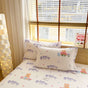 Coco Bear 100% Cotton Pillowcase Set (Pack of 2) - Breathable Standard Size 48x74cm Pure Cotton Pillow Covers V888-ELOSUNG24851