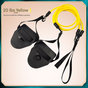 Yellow Flippers [Training Stroke] [20lbs] Swim Resistance Band Trainer - Dry-Land Arm Strength & Stroke V888-ELOSUNG24881
