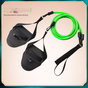 Green Flippers [Training Stroke] [40lbs] Swim Resistance Band Trainer - Dry-Land Arm Strength & Stroke V888-ELOSUNG24883