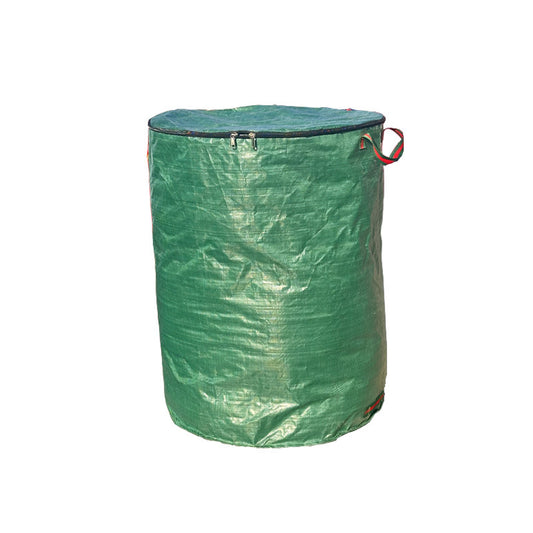 300L (Calibre67*84cm) Zip Version Heavy Duty Collapsible Garden Waste Bags (Set of 2) - Large Reusable Yard V888-ELOSUNG24893