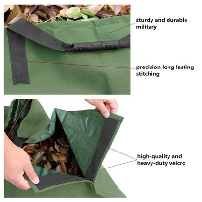 Green 2-in-1 Garden Leaf Collection Tarp & Waste Carry Bag (144x144cm) V888-ELOSUNG24895