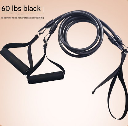 Black Handle Model [Training Strength] [60lbs] Swim Resistance Band Trainer - Dry-Land Arm Strength & Stroke V888-ELOSUNG24906