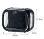 Black Without Lamp Wall Mount & Desktop Blind Box Display Case - Clear Dustproof Storage Organizer for V888-ELOSUNG24929