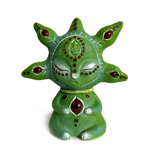 3PCS Five Eyes Fantasy Three-Eyed Alien Figurine Set - 3 Piece Resin Sculptures for Home & Garden Decor V888-ELOSUNG24944