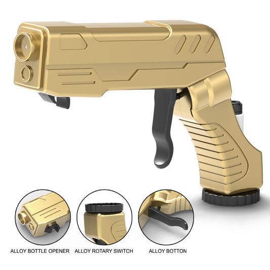 Gold Alloy Edition Champagne Gun Party Champagne Gun Sprayer - Novelty Beer Bottle Ejector & Stopper V888-ELOSUNG24945