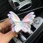 Sparkling White Butterfly Set of 3 Butterfly Car Air Vent Clips - Decorative Scent Diffuser Ornaments V888-ELOSUNG24964