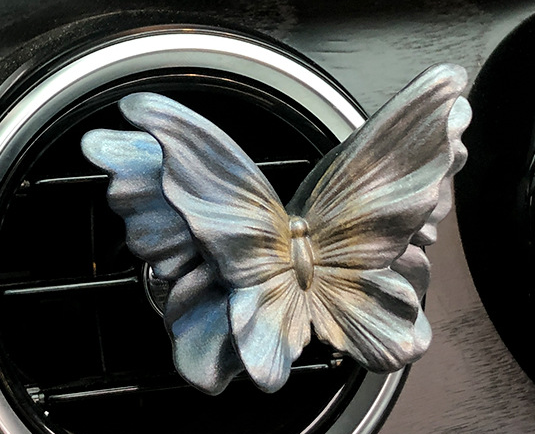 Quicksand Gold Butterfly Set of 3 Butterfly Car Air Vent Clips - Decorative Scent Diffuser Ornaments V888-ELOSUNG24965
