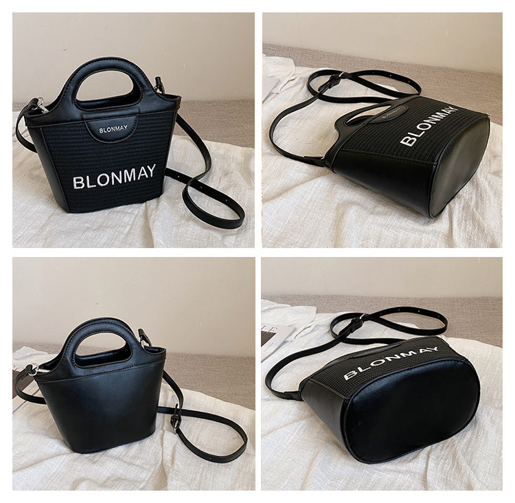 Small and lightweight black BLONMAY bucket bag, perfect for everyday use V888-ELOSUNG25004