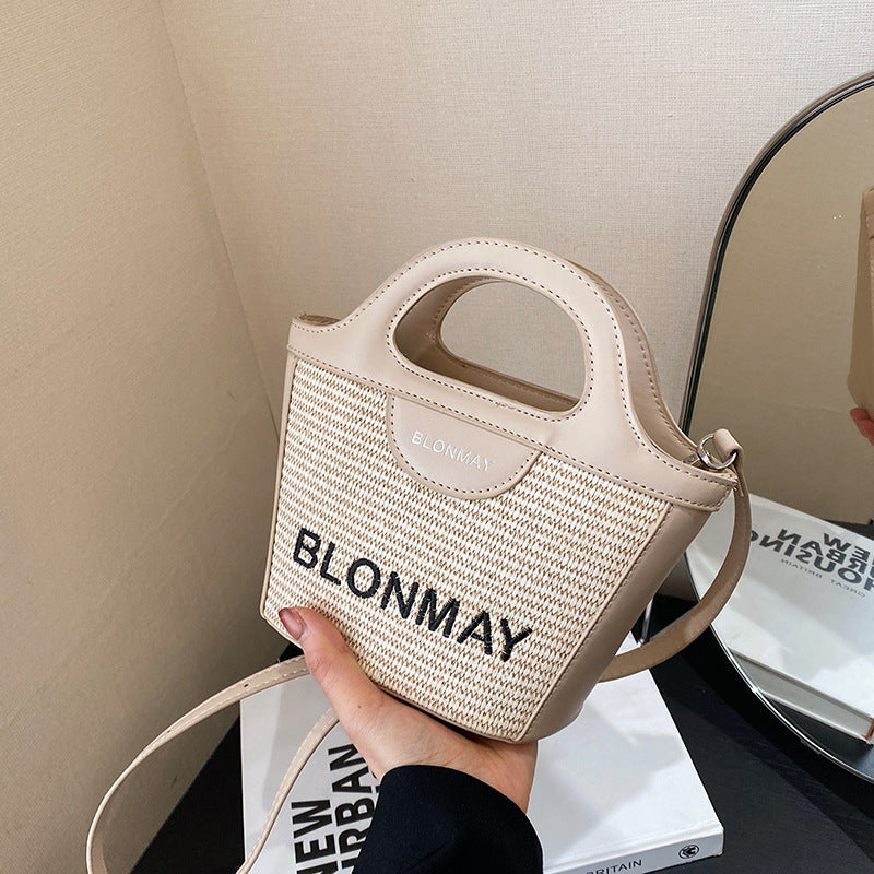 Small and lightweight khaki BLONMAY bucket bag, perfect for everyday use V888-ELOSUNG25006