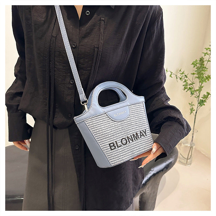 Small and lightweight blue BLONMAY bucket bag, perfect for everyday use V888-ELOSUNG25007