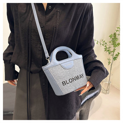 Small and lightweight blue BLONMAY bucket bag, perfect for everyday use V888-ELOSUNG25007