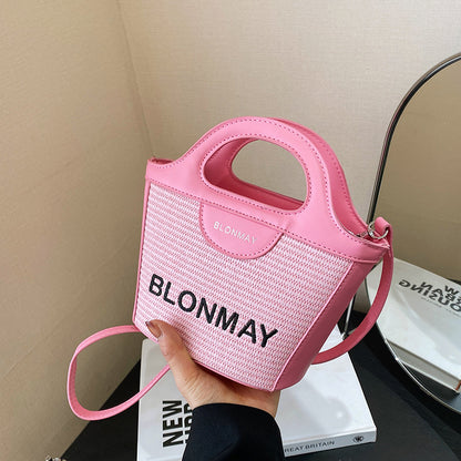 Small and lightweight Pink BLONMAY bucket bag, perfect for everyday use V888-ELOSUNG25008