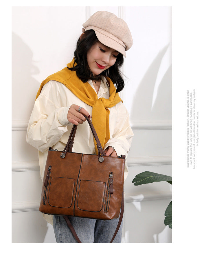 Versatile Brown Tote with Detachable Strap - Ideal for Travel V888-ELOSUNG25020