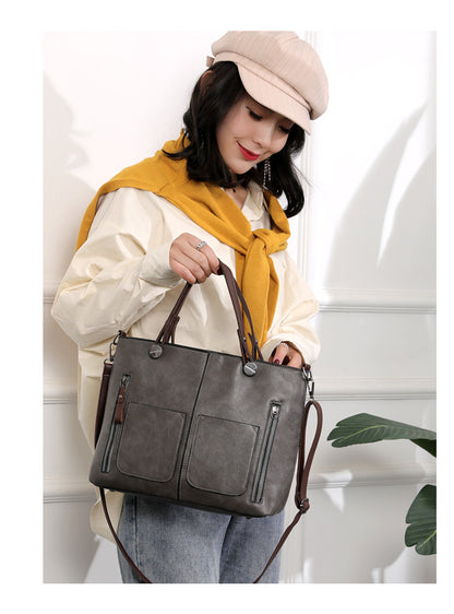 Versatile Gery Tote with Detachable Strap - Ideal for Travel V888-ELOSUNG25022