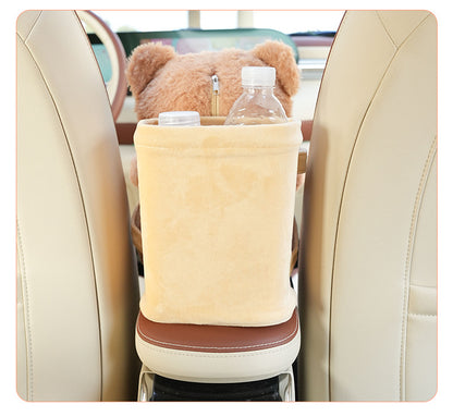 Cute Cloud Bear Tissue Holder for Car - Plush Toy with Storage V888-ELOSUNG25025