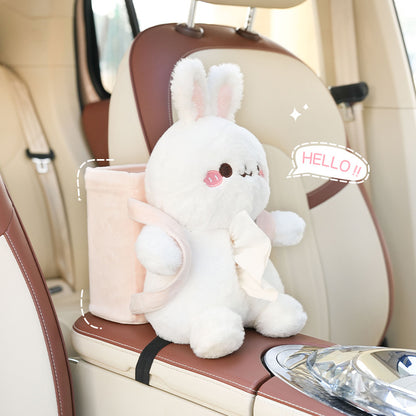 Cute Cloud Rabbit Tissue Holder for Car - Plush Toy with Storage V888-ELOSUNG25026