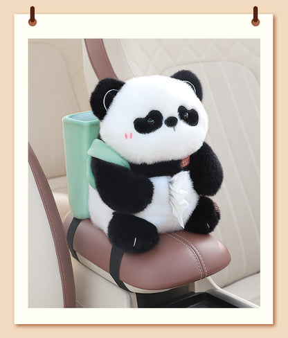 Adorable Panda Tissue Holder for Car - Plush Toy with Storage V888-ELOSUNG25028