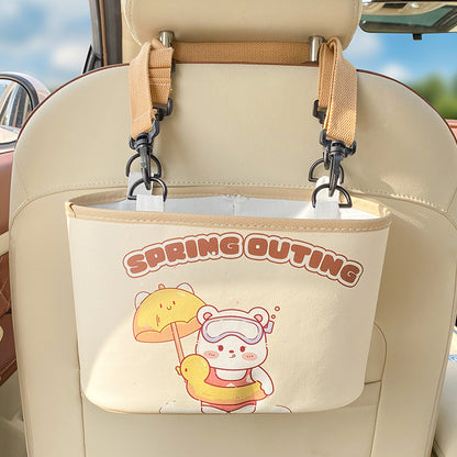 Adorable Swimming ring bear Car Trash Holder - Keeps Your Car Tidy V888-ELOSUNG25050