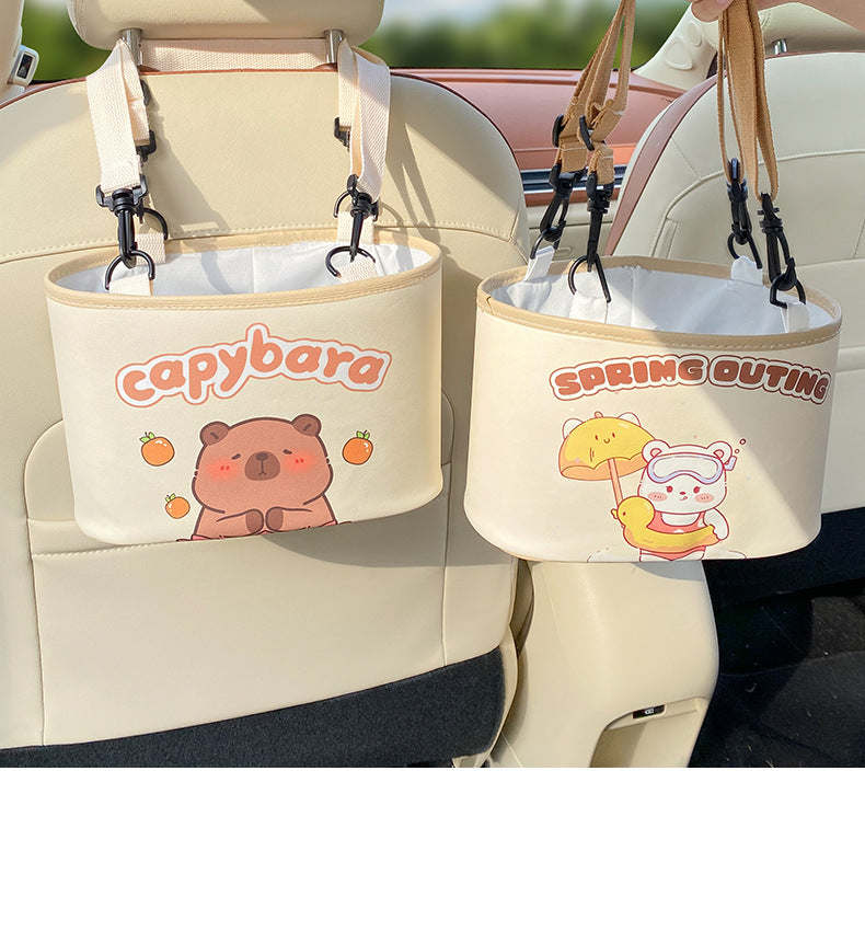 Adorable Swimming ring bear Car Trash Holder - Keeps Your Car Tidy V888-ELOSUNG25050