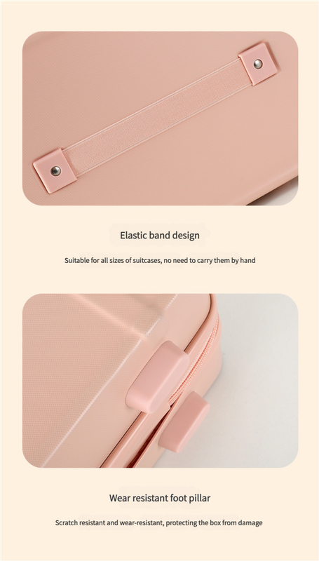 Personalized stylish and lightweight Yellow and pink mini suitcase for short trips V888-ELOSUNG25058